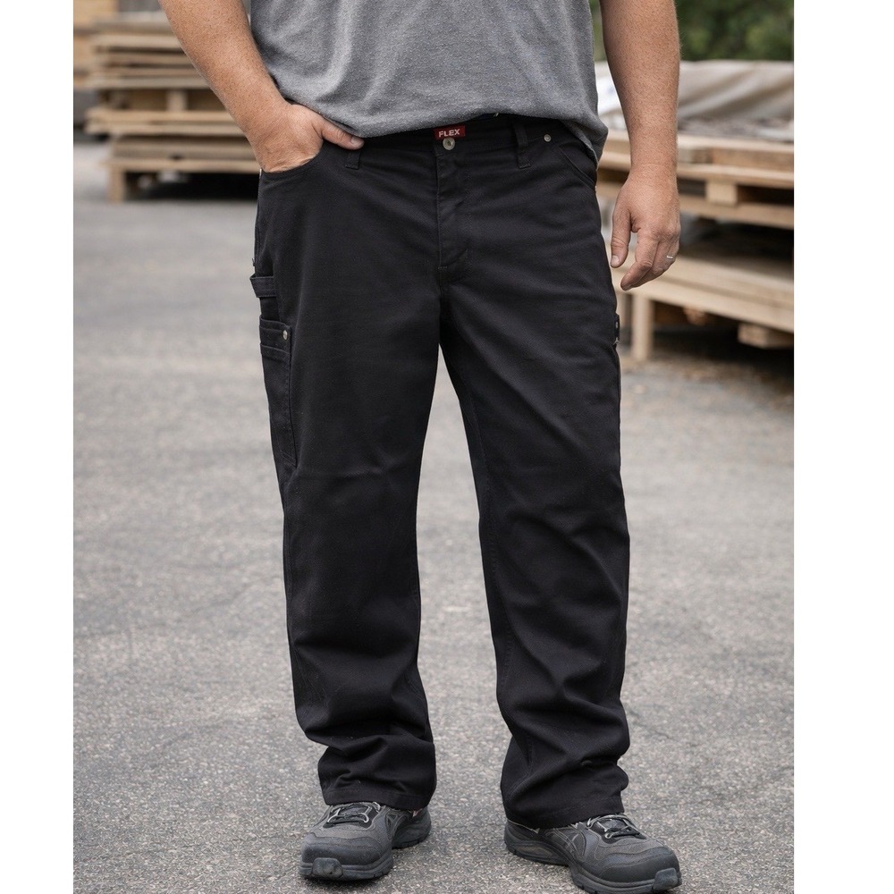 Dickies Flex Carpenter Pants‎ Black Regular Fit Mens 40x30 Work Utility